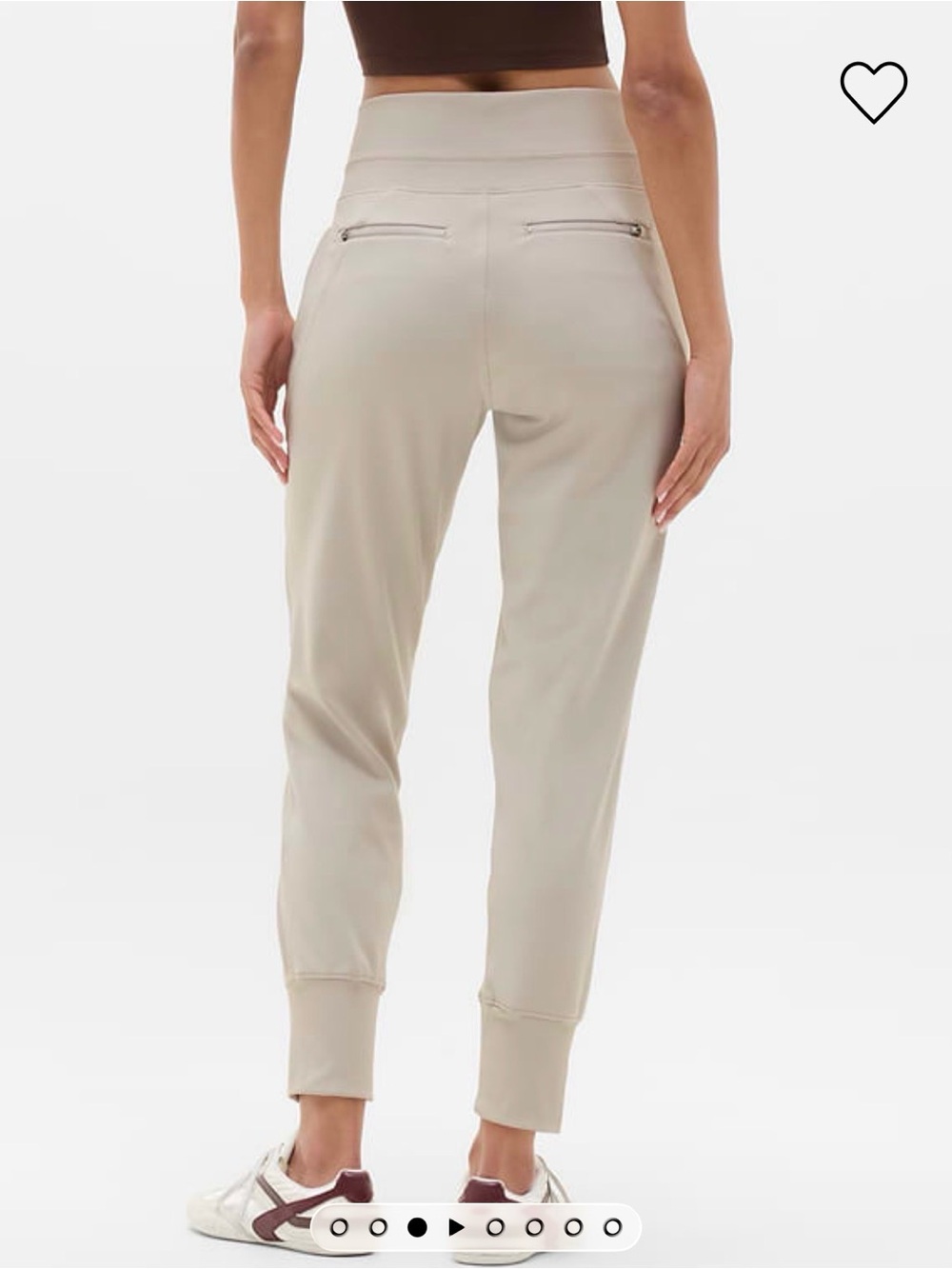 New without tags-Athleta Venice High-Rise Jogger Pants in light beige - abalone